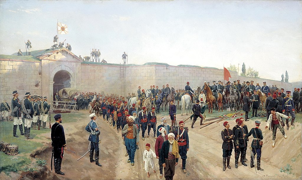 استسلام العثمانيين في نيكوبول عام 1883 م