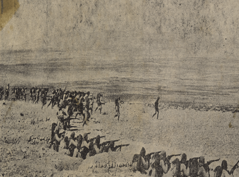 الخنادق العثمانية خلال حصار الكوت 1916