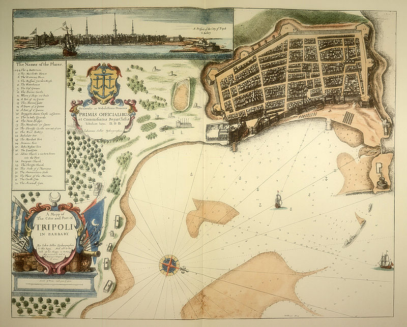 خريطة قديمة لمدينة طرابلس
