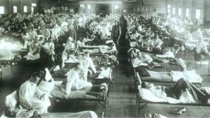 الحجر الصحي لمصابي الإنفلونزا الإسبانية