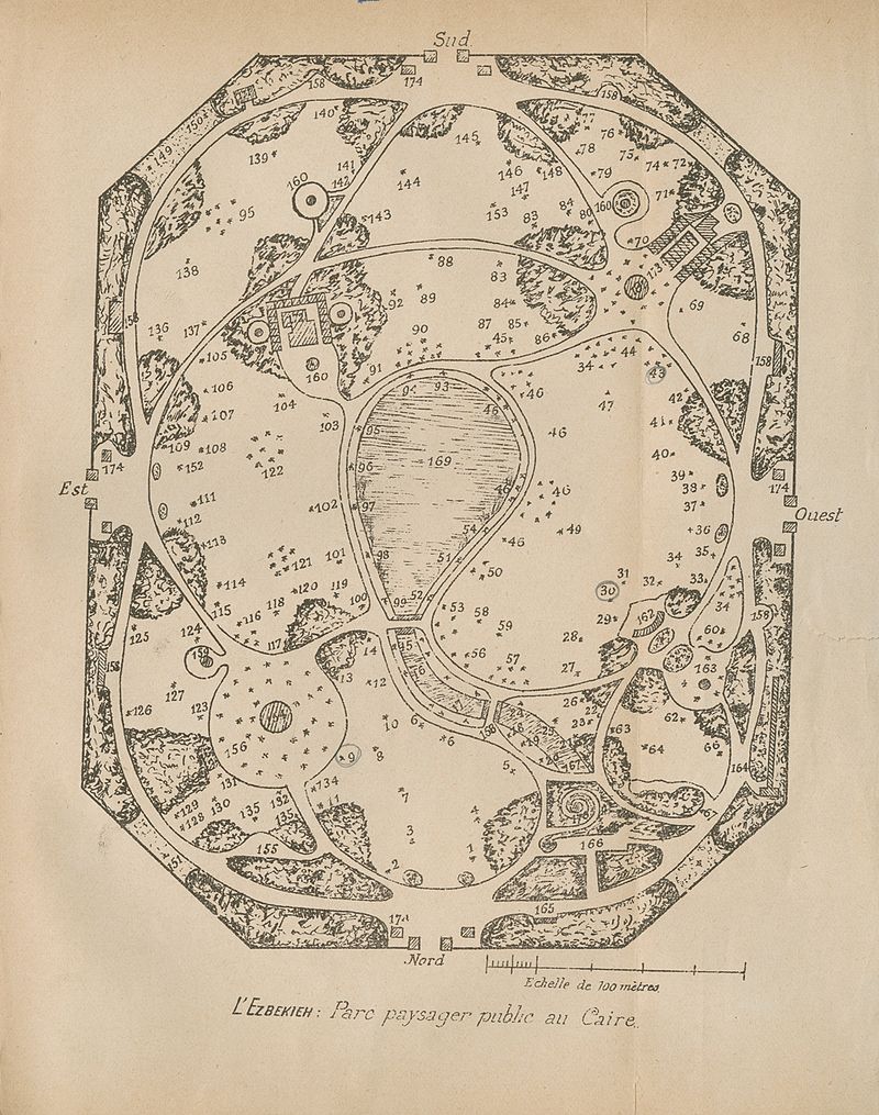 خريطة الأزبكية سنة 1899