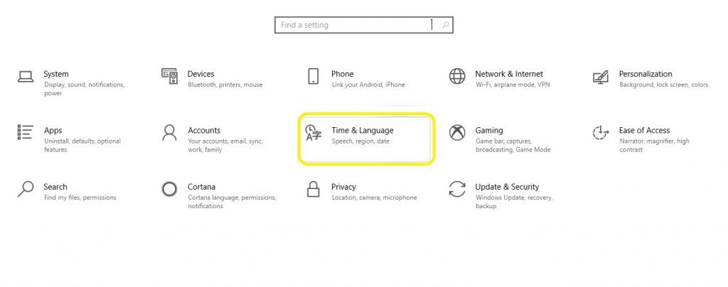 تغيير اللغة في ويندوز 10 سواء على مستوى لغة النظام ككل أو لغة لوحة المفاتيح