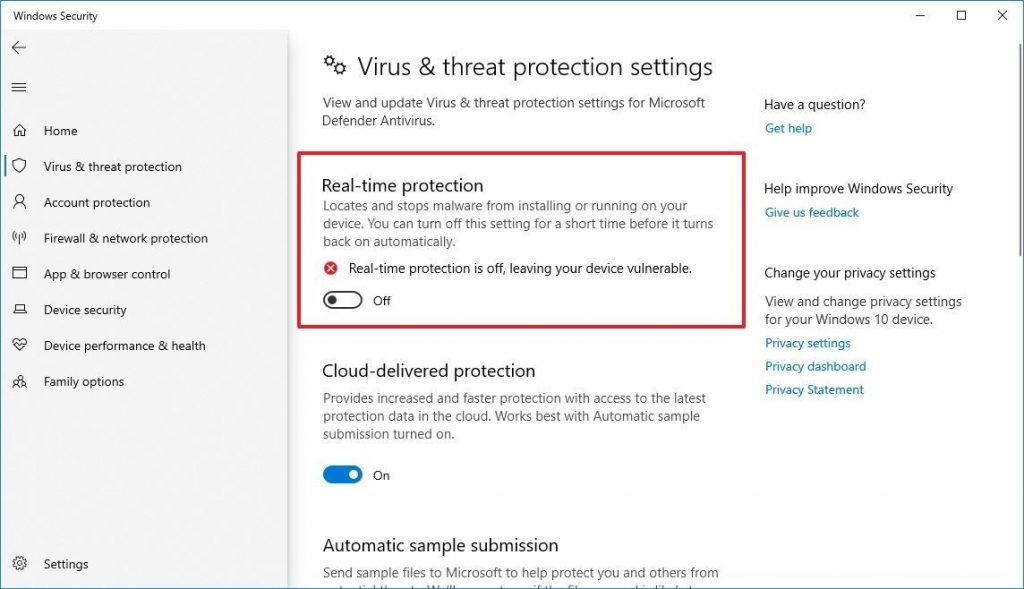 كيفية ايقاف Windows Defender في ويندوز 10 لتعطيل حماية الكمبيوتر مؤقتًا