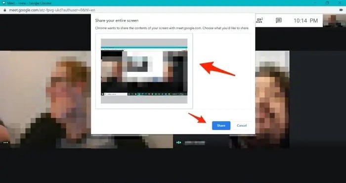 كيفية مشاركة الشاشة في Google Meet عبر تطبيق الهاتف الذكي أو عبر الكمبيوتر