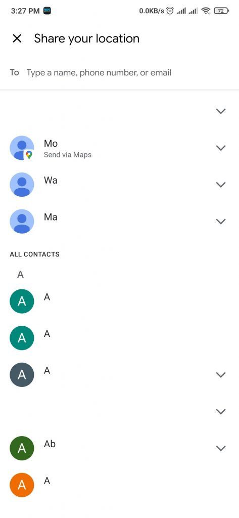 كيفية استخدام خاصية مشاركة الموقع في خرائط جوجل على هواتف اندرويد وiOS