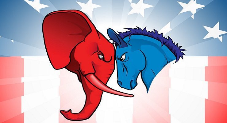 الحزب الديمقراطي والحزب الجمهوري في الانتخابات الأمريكية
