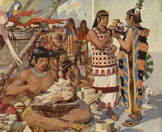 رسم تصوري لـ شعب المايا