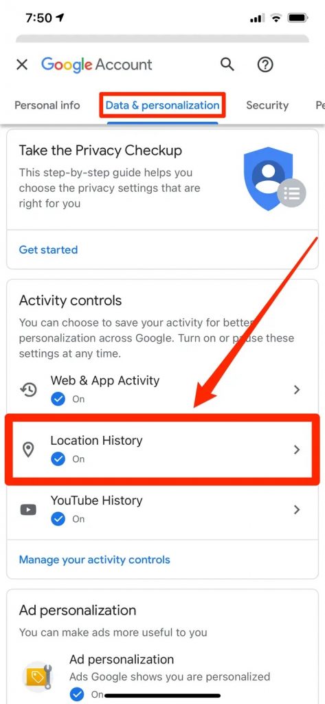 كيفية منع جوجل من تتبع ايفون وإيقاف مراقبة تطبيقات جوجل لموقعك الجغرافي