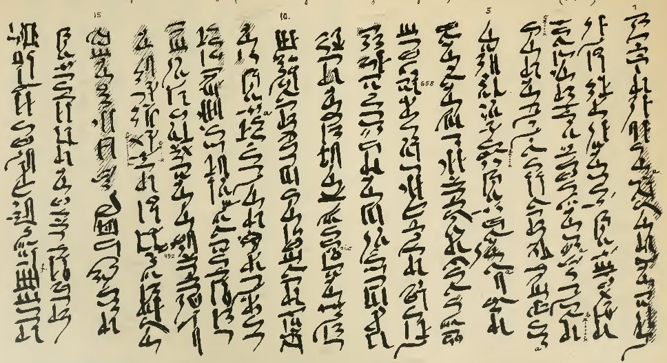 أول جزء من قصة سنوحي على ورق البردي، ويسمى المخطوط Papyrus Berlin 3022.