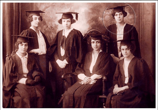 الطبيبة المصرية توحيدة عبد الرحمن أول امرأة عُينت في مستشفى حكومي مع طالبات بعثة كيتشنر الي لندن عام 1932