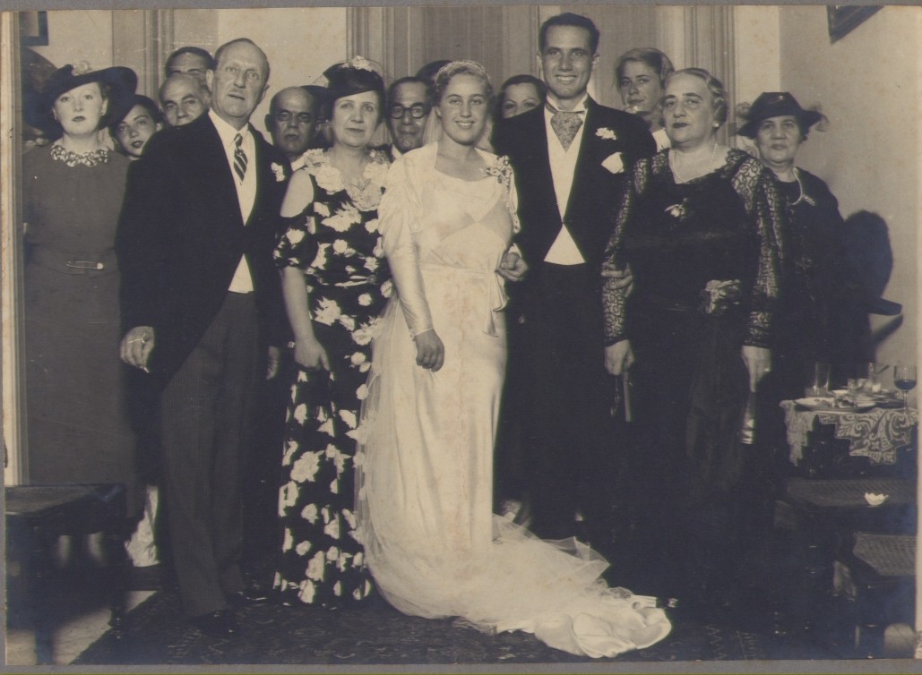 حفل زفاف مكابي وراشيل برودكتس - الإسكندرية عام ١٩٣٦.