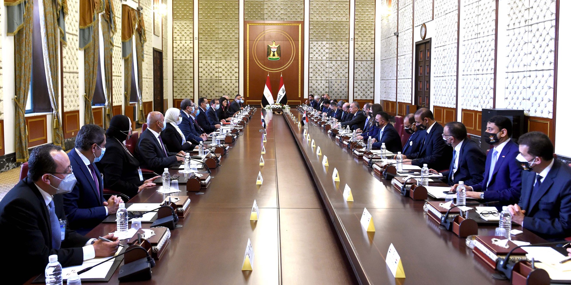 رئيس الوزراء يلقي كلمة في افتتاح أعمال اللجنة المصرية العراقية العليا المشتركة ببغداد