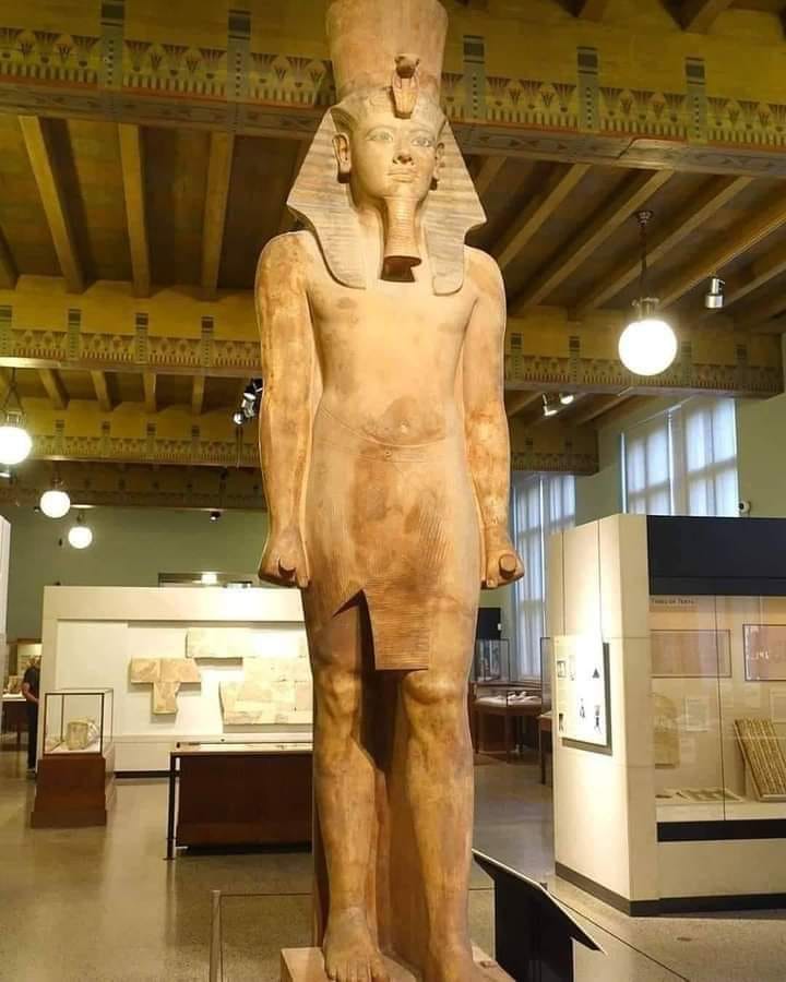تمثال واقف للملك توت عنخ آمون - متحف شيكاغو.