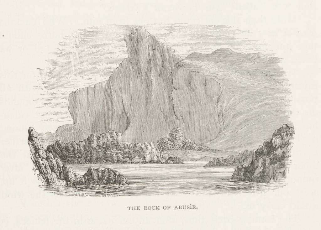 رسمة لجبال أبو صير حيث نهاية مروان الثاني