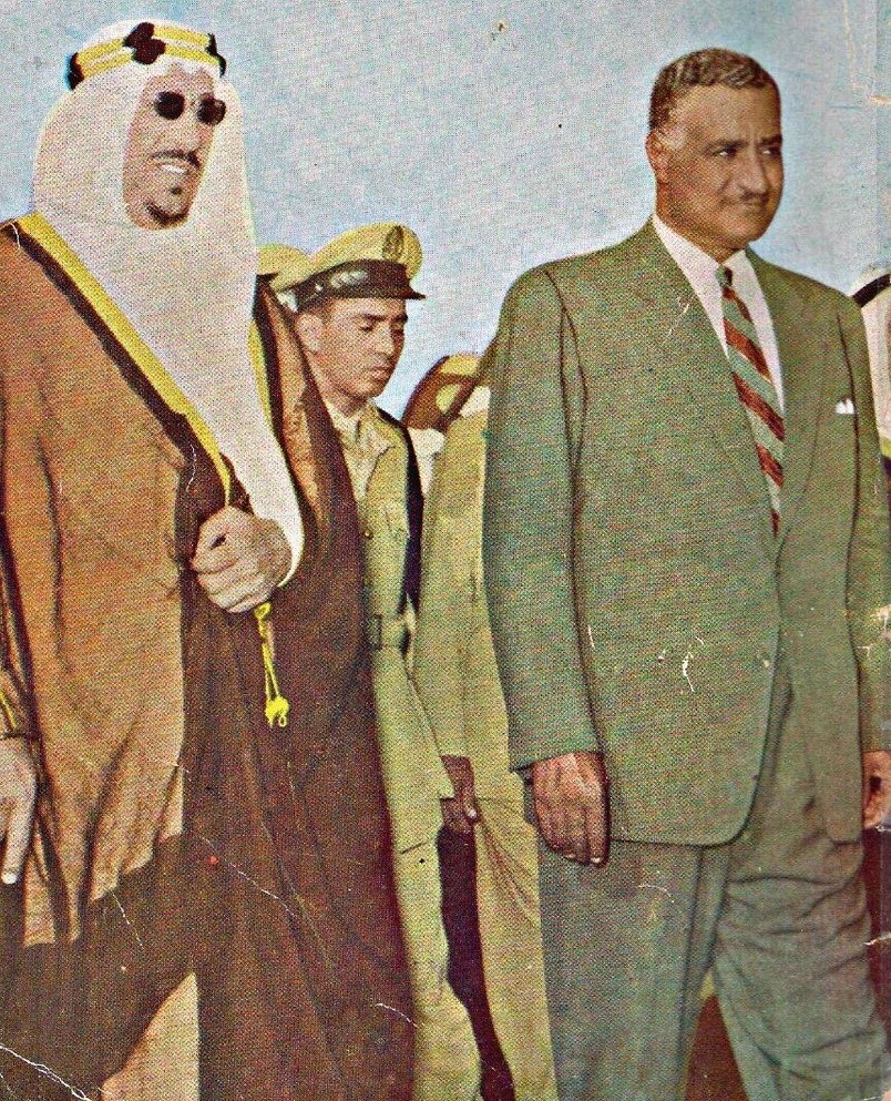 جمال عبدالناصر والملك سعود