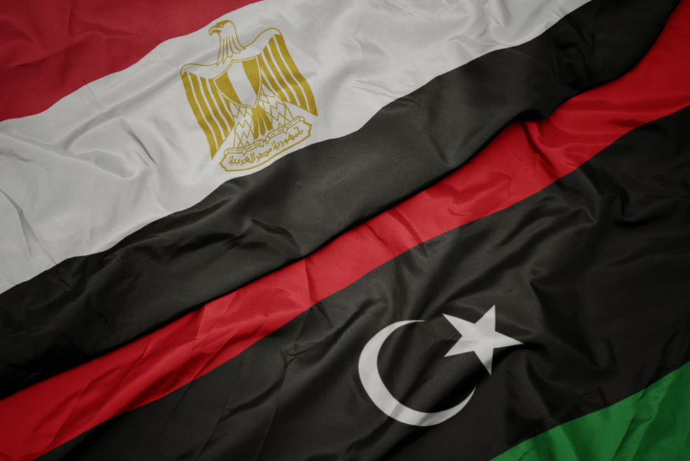 علم مصر وليبيا