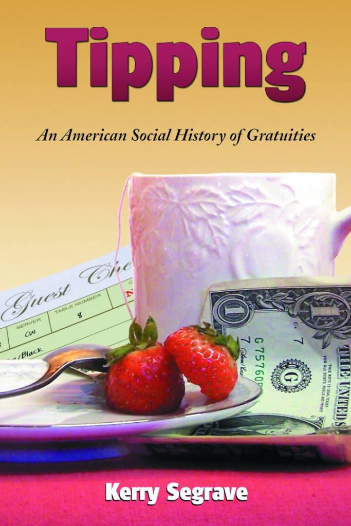 غلاف كتاب البقشيش تاريخ أمريكي للإكراميات الاجتماعية