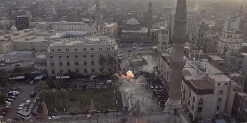 مشهد انفجار الميدان الحسيني