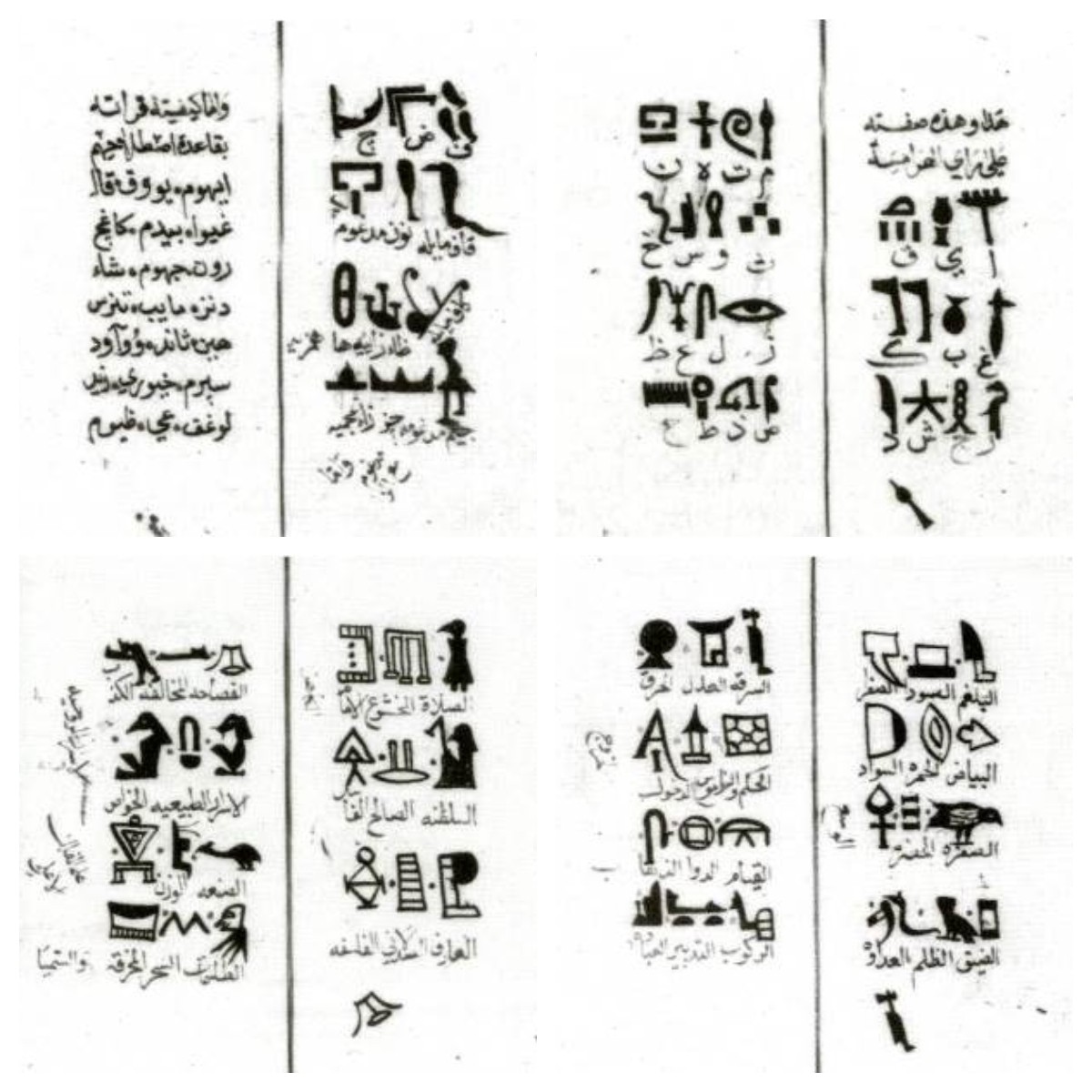 من مخطوطات العرب المسلمين عن اللغة المصرية القديمة