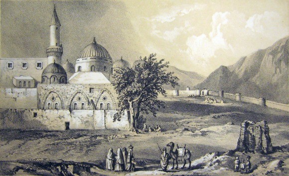 رسمة للمسجد النبوي في القرن الثامن عشر