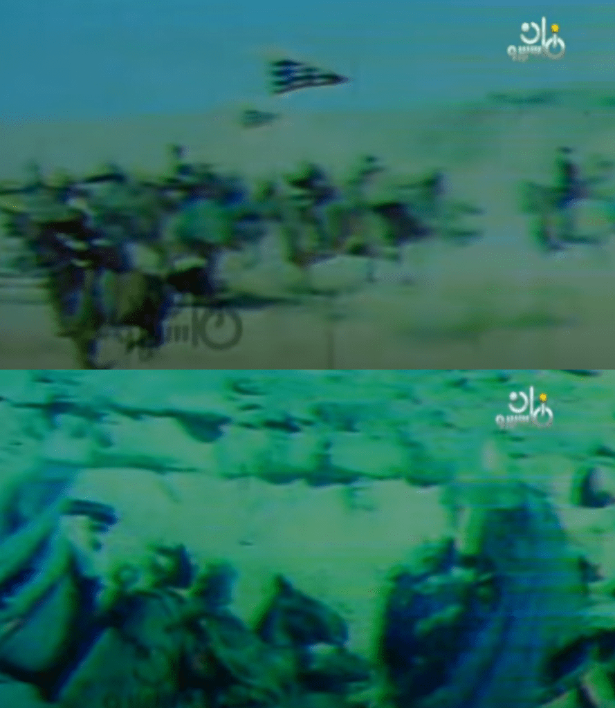 مشهد معركة عين جالوت في وا إسلاماه وتم استخدامه في مشهد معركتي بدر وأحد