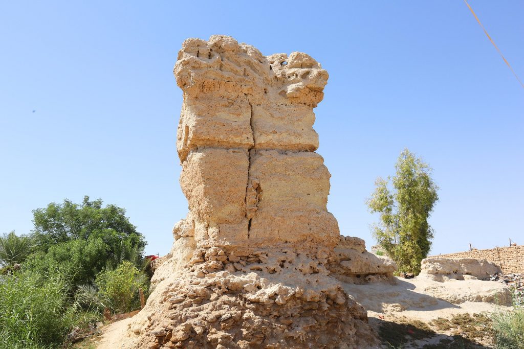 أطلال قصر شمعون الأثري أحد المواقع التاريخية والآثرية في كربلاء