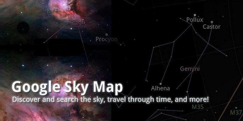 تجول في الفضاء وتابع تغيرات المجموعة الشمسية مع تطبيق Google Sky Maps