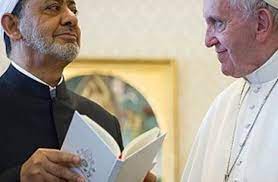 الشيخ الطيب مع البابا فرنسيس "بابا الفاتيكان"