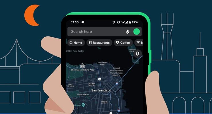 كيفية تفعيل الوضع الليلي في Google Maps على هواتف اندرويد وiOS