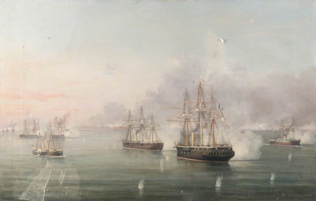 الأسطول البريطاني في قصف الإسكندرية