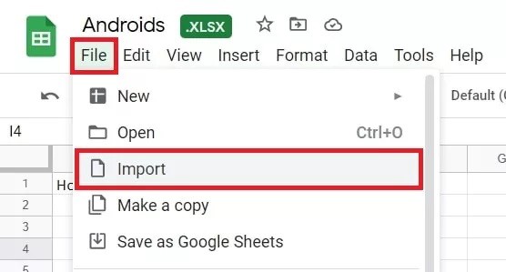 كيفية التحويل من Excel إلى Sheets
