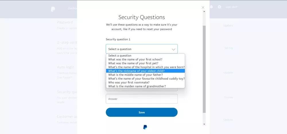 Changing paypal question
