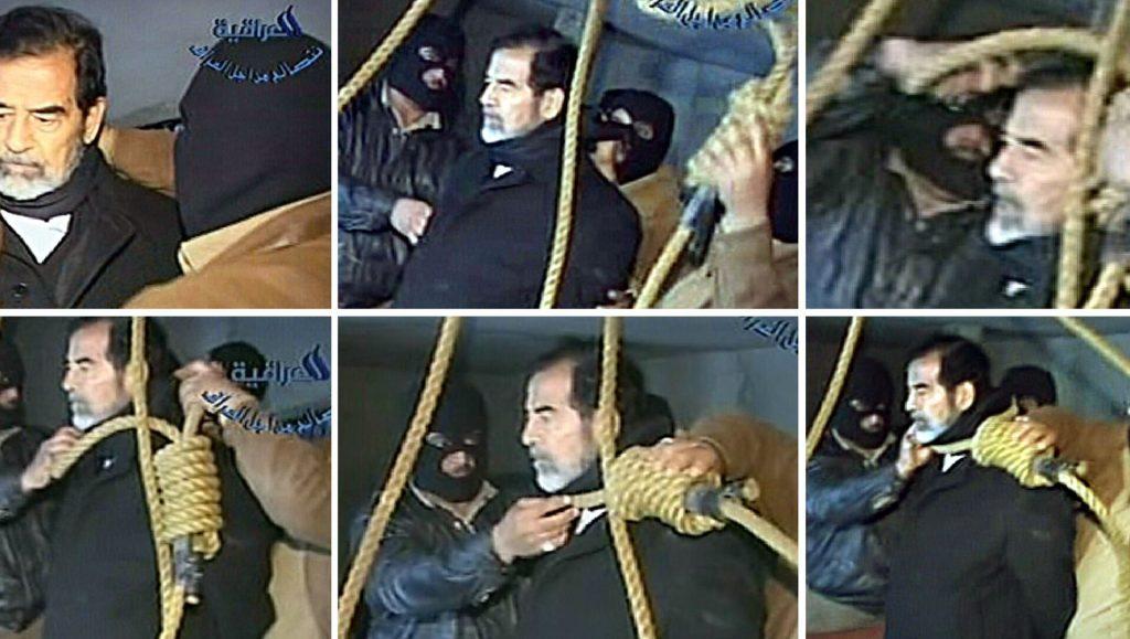 لقطات من إعدام صدام