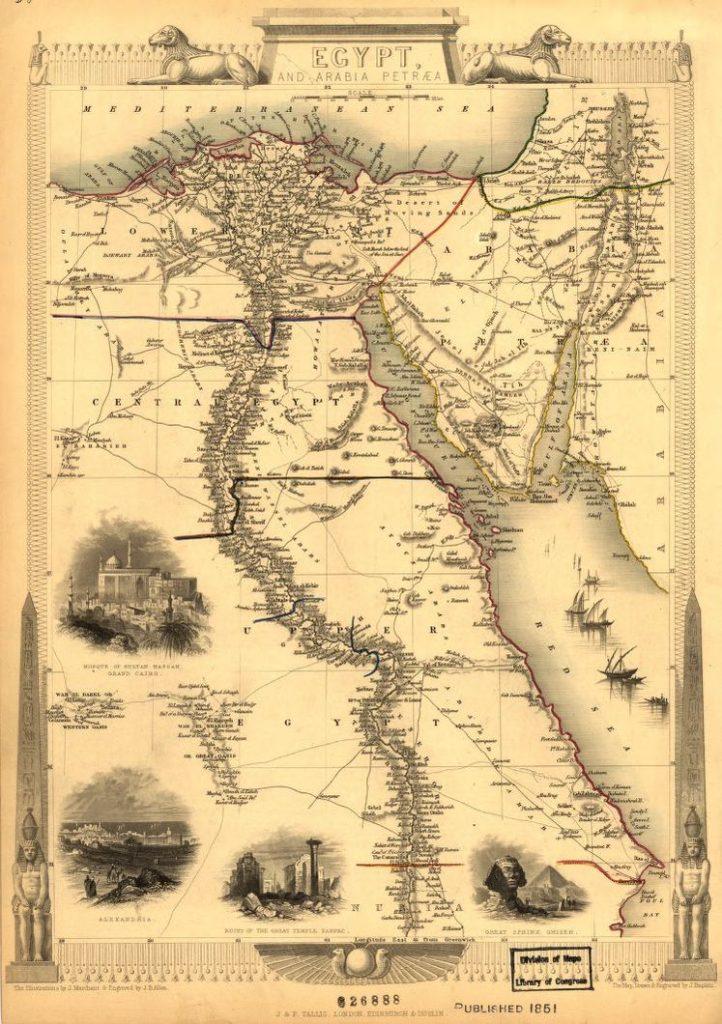 منظر عام لخريطة مصر 