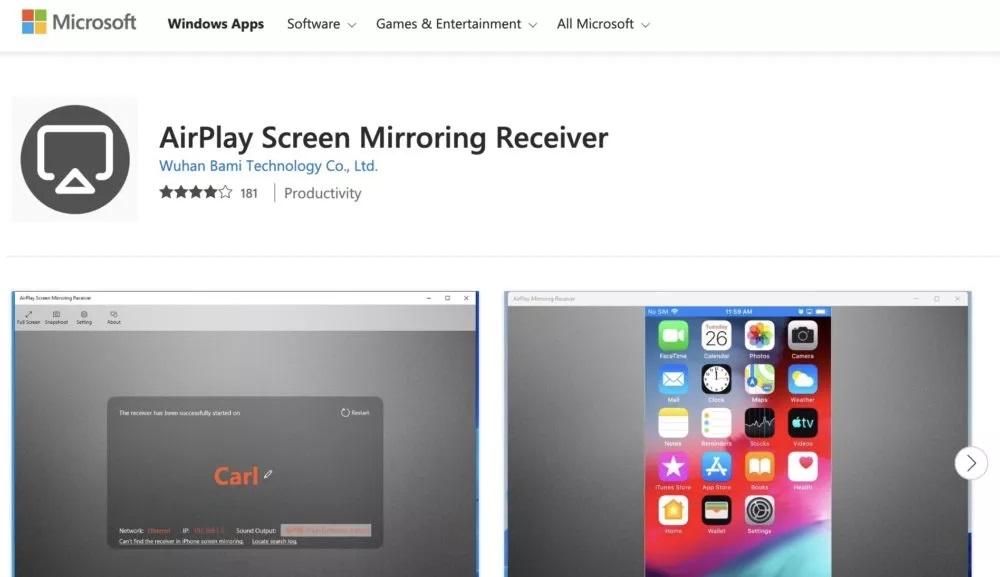 AirPlay Screen Mirroring Receiver