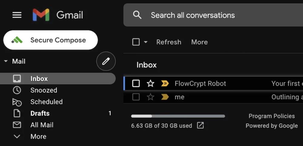 كيفية تشفير الرسائل في Gmail