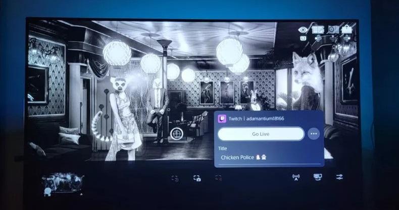 broadcast menu on PlayStation 5