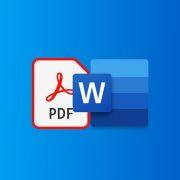 إدخال ملف PDF في Word