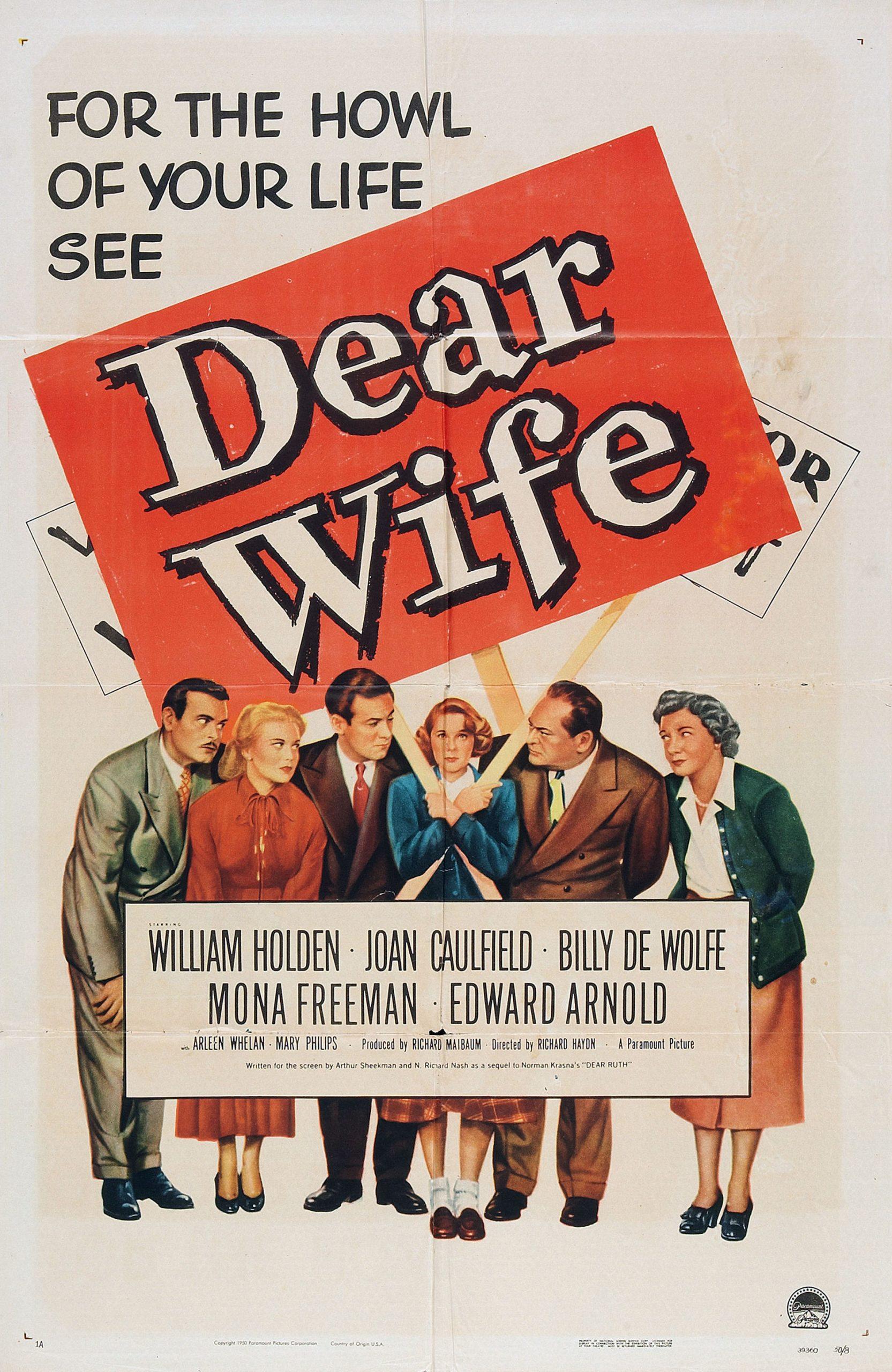 فيلم Dear Wife اسمه بالترجمة الحرفية والتجارية متطابق.