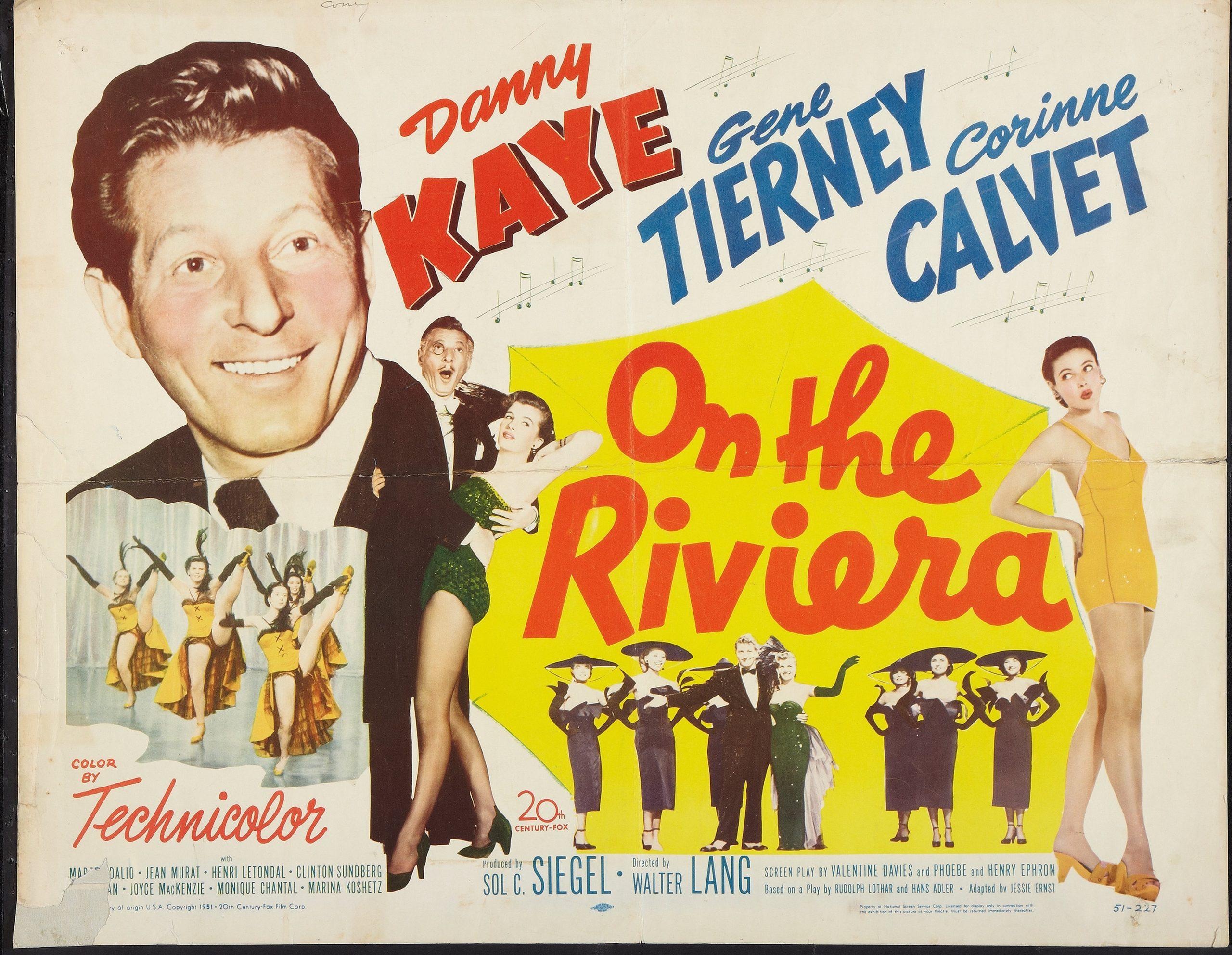 فيلم On The Riviera اسمه بالترجمة الحرفية «على الريفييرا» وتُرْجِم تجاريًا بـ {فضائح الريفييرا}