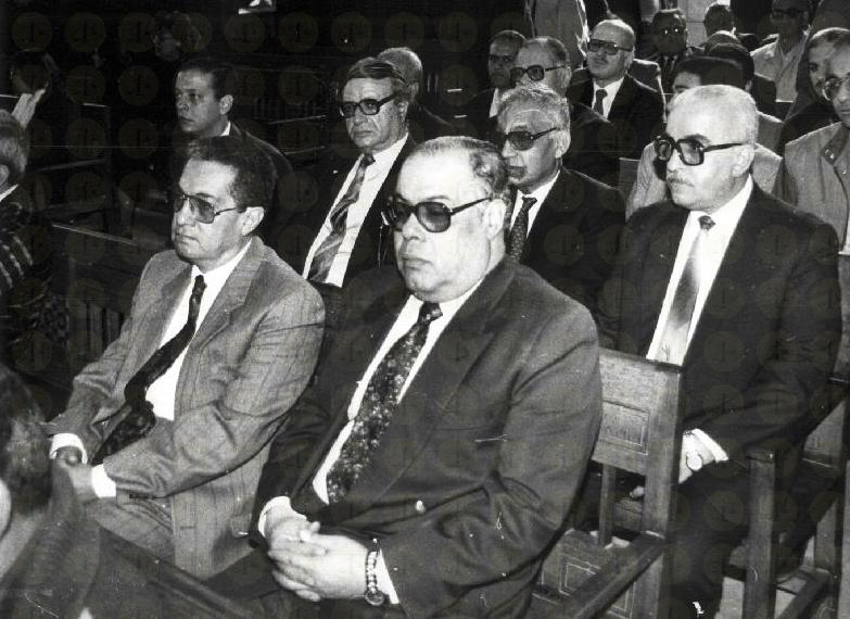 جلال دويدار وسعيد سنبل في جنازة موسى صبري، 8 يناير 1992م