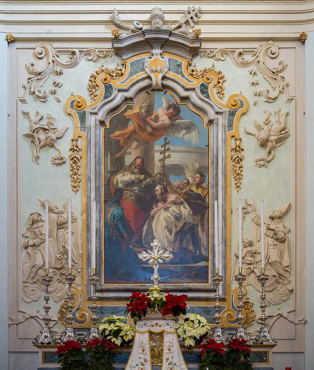 من لوحات جيوفاني باتيستا تيبولو، مذبح كنيسة سان سيلفسترو