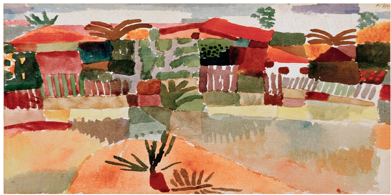 نظرة على لوحة بول كلي وتأثره بنهار المغرب العربي .. حديقة في سان جيرمان بتونس