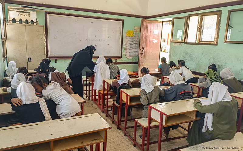 الأطفال اليمنية في المدارس