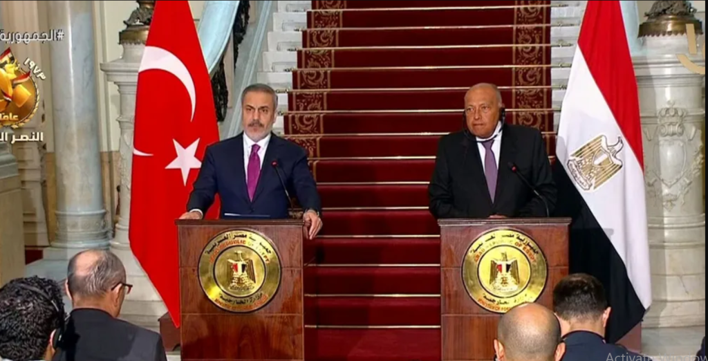 وزيرا خارجية مصر وتركيا