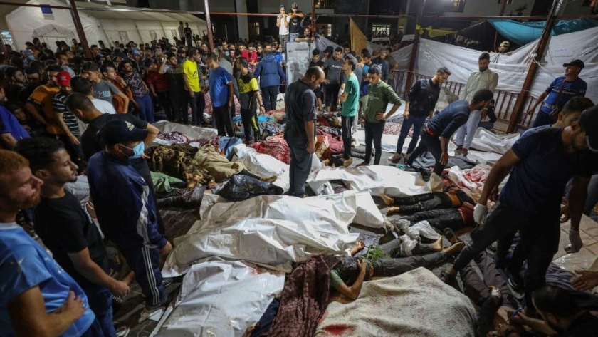 ضحايا قصف مستشفى المعمداني بغزة