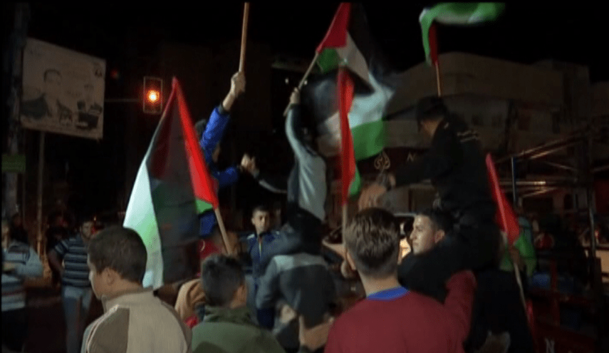 احتفالات الهدنة في غزة