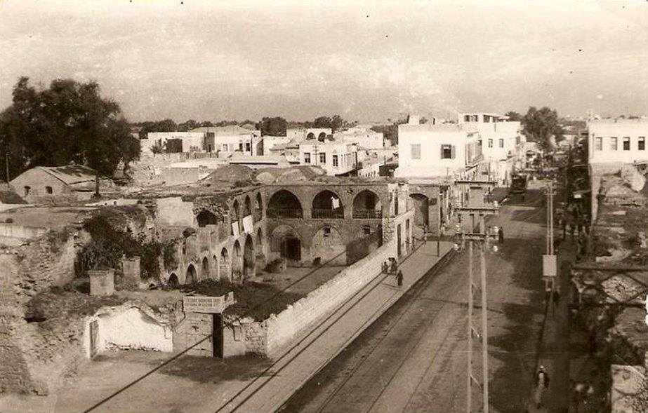 شارع عمر المختار في غزة عام 1945م