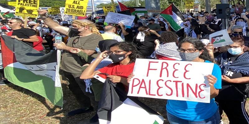مظاهرات غربية تضامنية مع فلسطين