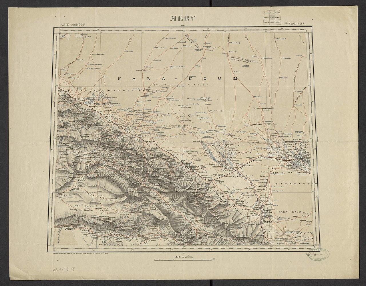 من خرائط مرو سنة 1913م